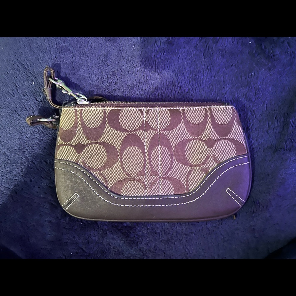 Coach keychain wallet.